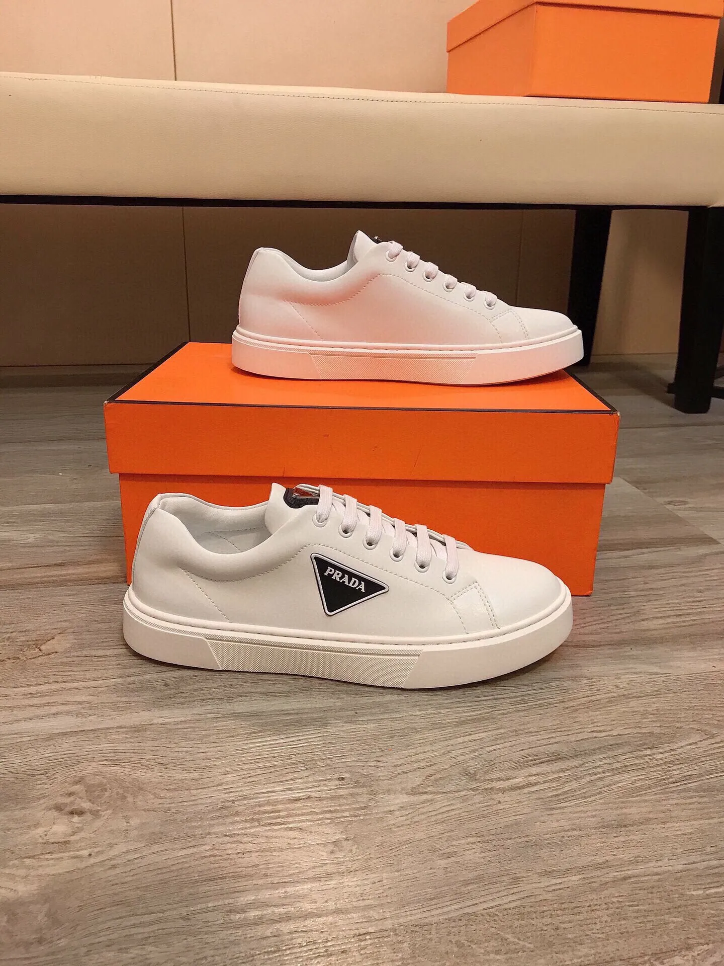Ex-factory price 360🔥🆕Prada [Prada] latest casual and fashionable men's shoes👟hot style💥simple and elegant style, exclusive for trendy men. Unique latest brand elements👑, fashionable and generous, original imported cowhide fabric, genuine leather lining, super comfortable and wear-resistant outsole, classic model taken in kind, size: 38-44